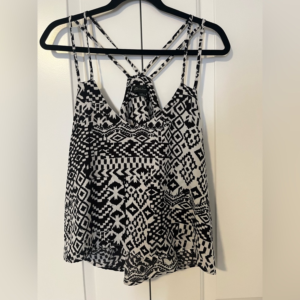 Aztec Print Tank Top large